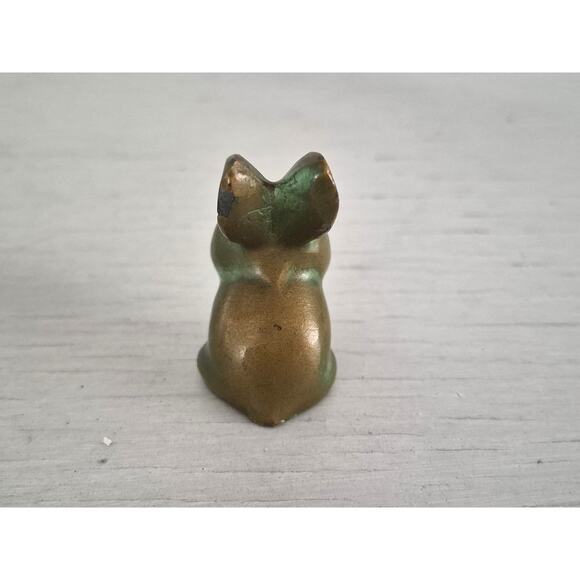 Vintage Mini Brass Rabbit Figurine - Picture 3 of 5
